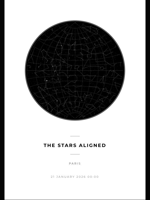 Circle star map design